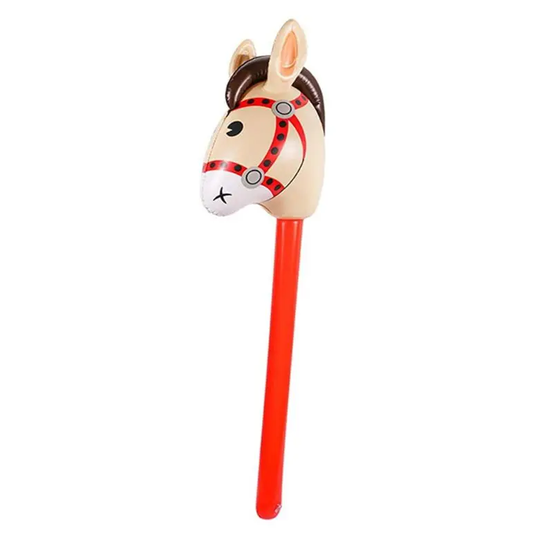 

Inflatable Horse Heads Cowgirl PVC Balloon Outdoor Educational for Children Baby Birthday Gifts