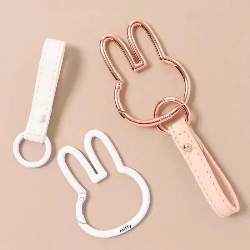 Gantungan Kunci Miffy Gantungan Kunci Kepala Kelinci Kartun Kawaii untuk Tas Telepon Mobil Uniseks Hadiah Lucu untuk Hadiah Ulang Tahun Natal untuk Remaja