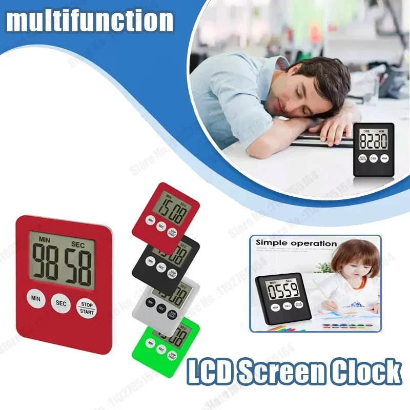 Platz Kochen Timer LCD Digital Bildschirm Küche Timer Kochen Timer Count Up Countdown Wecker Für Küche