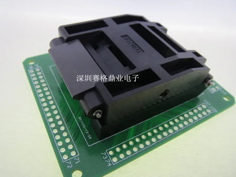 

LQFP144 IC51-1444-1354/-7 LQFP144/DIP144 Гнездо для проживания позолоченная IC испытательное сиденье Испытательный стенд для гнезда