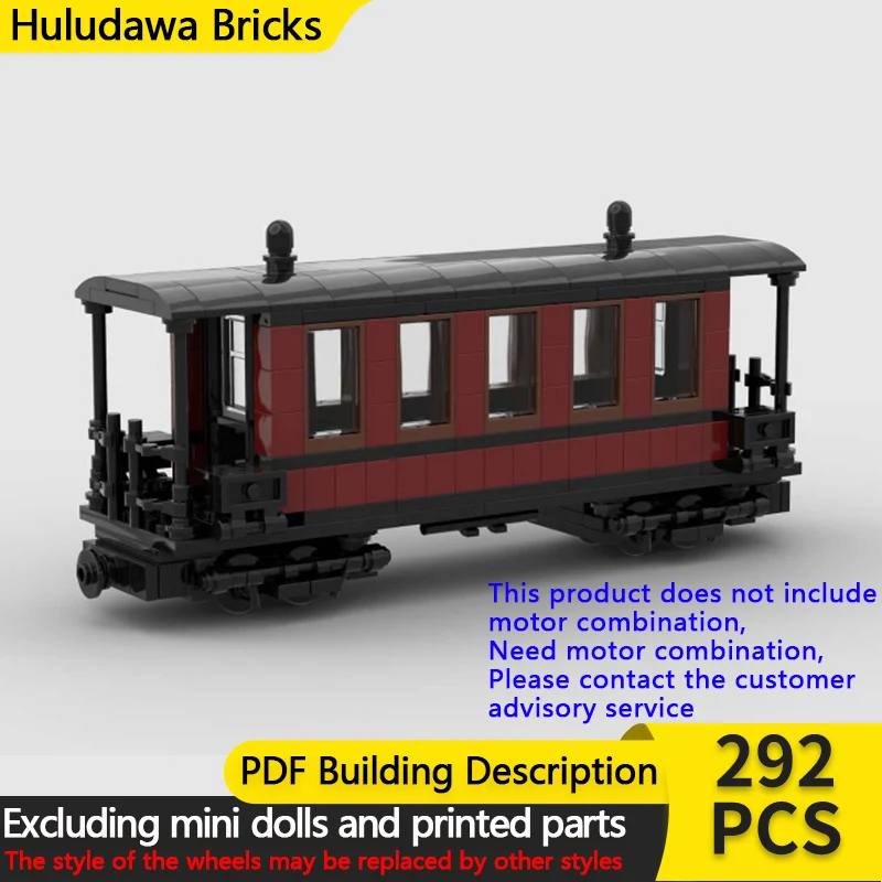 

Конструктор City Car Model MOC: Пассажирский вагон на узкой коле, модульная технология, развивающая игрушка для детей, подарок на праздник, набор для сборки