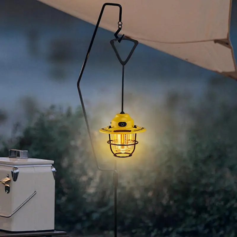 

LED Camping Lantern LED Camp Light USB Charging Camping Lantern LED Tent Lights Retro Outdoor Camp Lamp For Camping Backyard