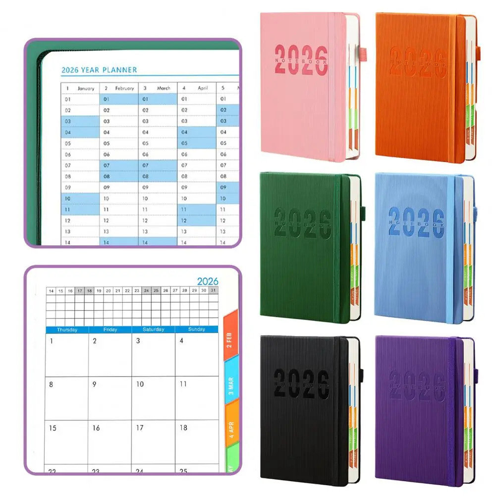 

2026 Planner with Elastic Straps Inspirational Quote Planner with Monthly Tabs Weekly Agenda Book To-do List Notebook