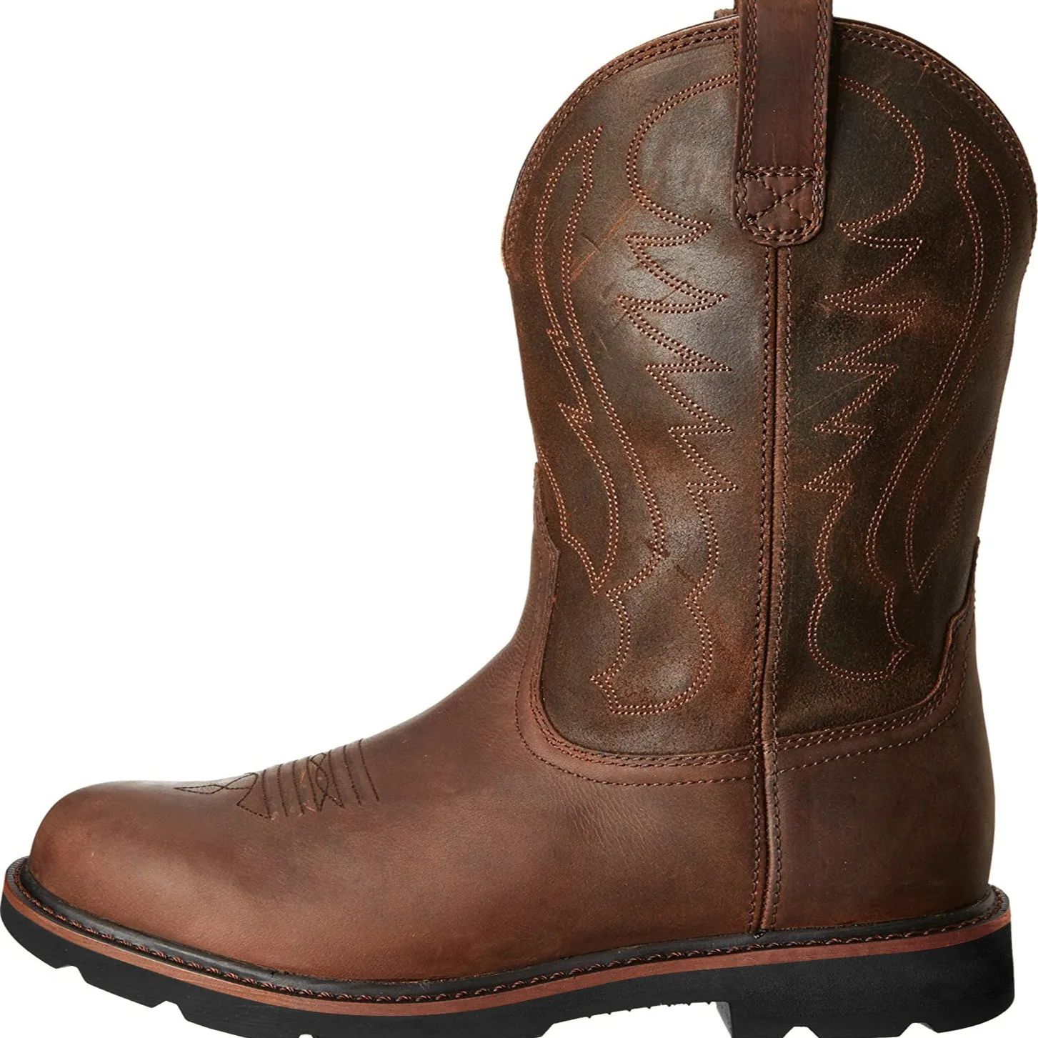 Men's Cowboy Boots Slip-on Embroidery Process Vintage Knight  Men's Snow Boots Motorcycle  Big Size 38-48