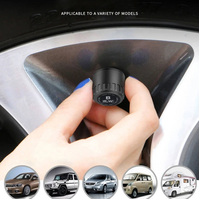 Portable Wireless Tire Pressure Sensors TPMS Bluetooth-compatible 5.0 Monitoring AOS