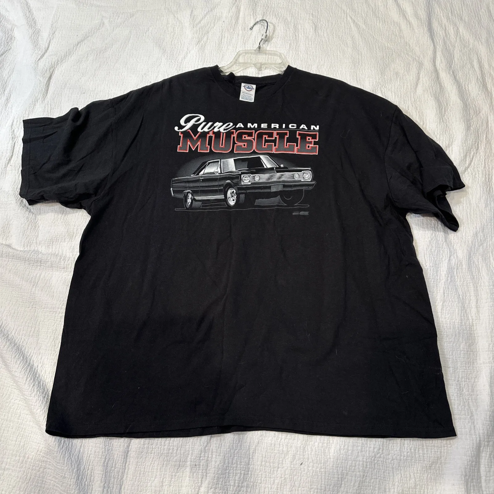 VINTAGE Pure American Muscle Black Car T-Shirt sz 3XL Adult Never Worn