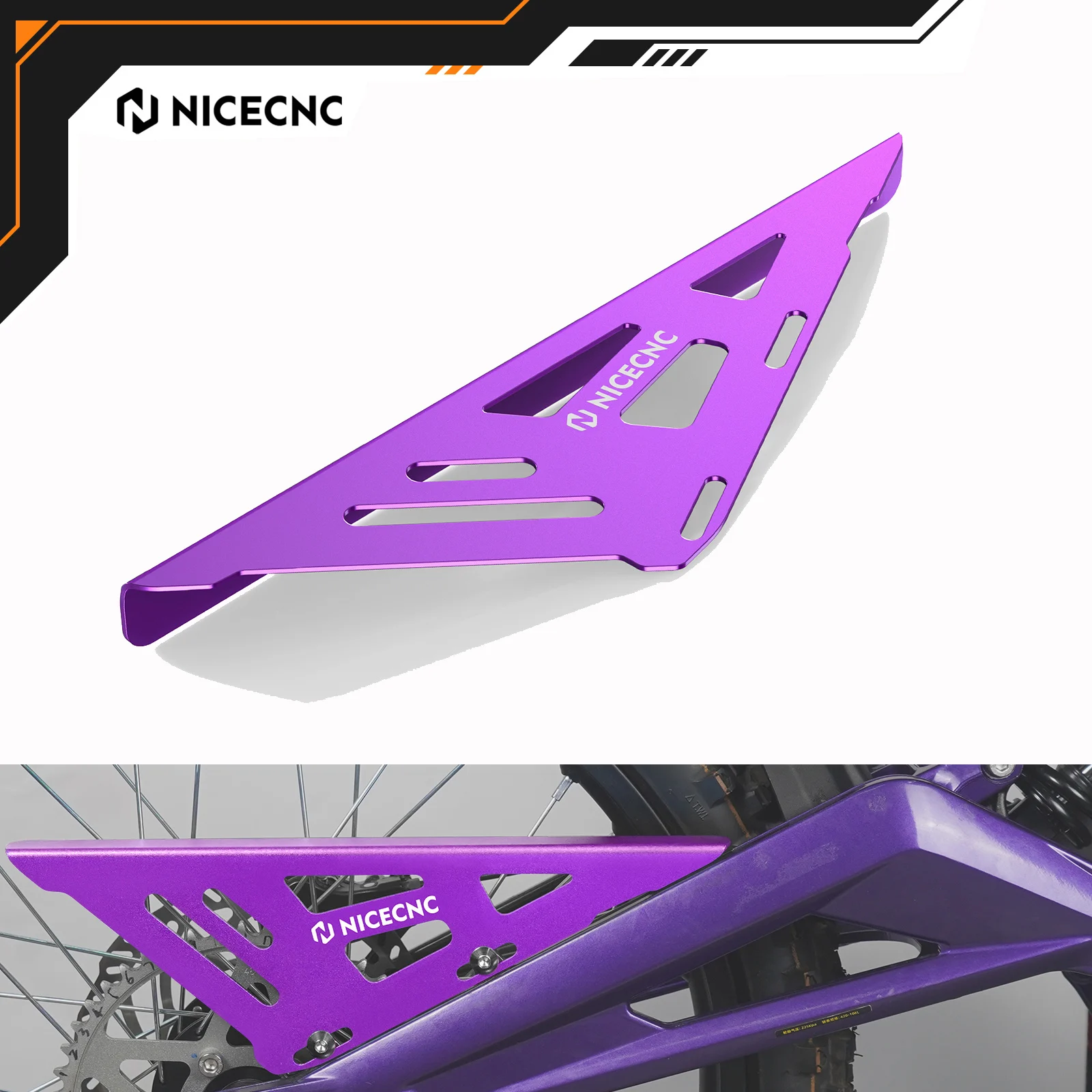 

NICECNC Aluminum Chain Guard Protection For Surron light bee X S L1E 2024 2025 Segway X160 Segway X260 5052 Aluminum Dirt Bike