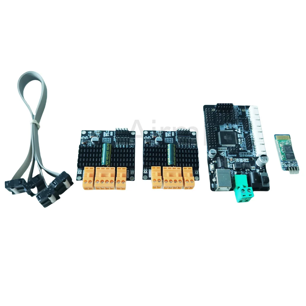 Controlador de controlador de Motor CC de alta potencia, 24V, 4WD, PWM, ajusta la velocidad con placa de desarrollo Arduino, controlador inteligente de coche Robot Mecanum