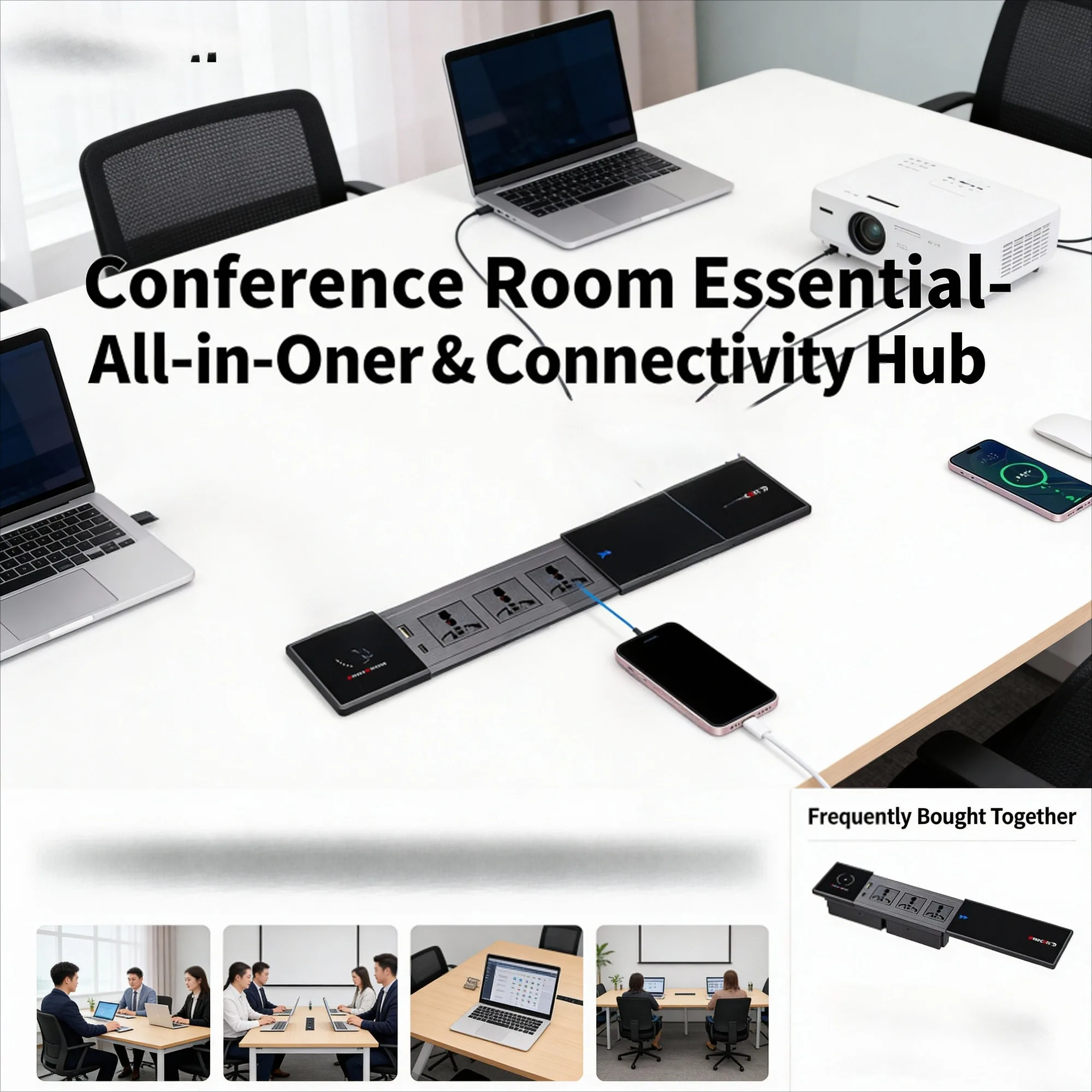 FUNAYA Universal Slide Countertop Socket EU US AU UK SG Plug with USB Type-c HDMI Ethernet Hidden Outlets for Furniture Desktop