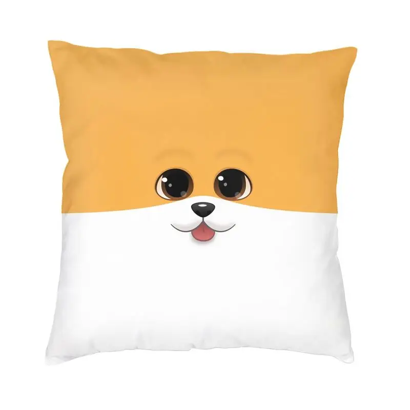 

Cute Corgi Puppy Cushion Cover Double Side Print Pembroke Welsh Corgi Dog Floor Pillow Case for Car Custom Pillowcase Home Decor