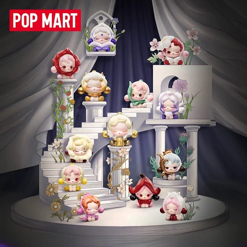 POP MART  POP BEAN SKULLPANDA Petals In Four Acts Series Blind Box Mystery Box Dolls Kawaii Action Anime Figure Toys Gift