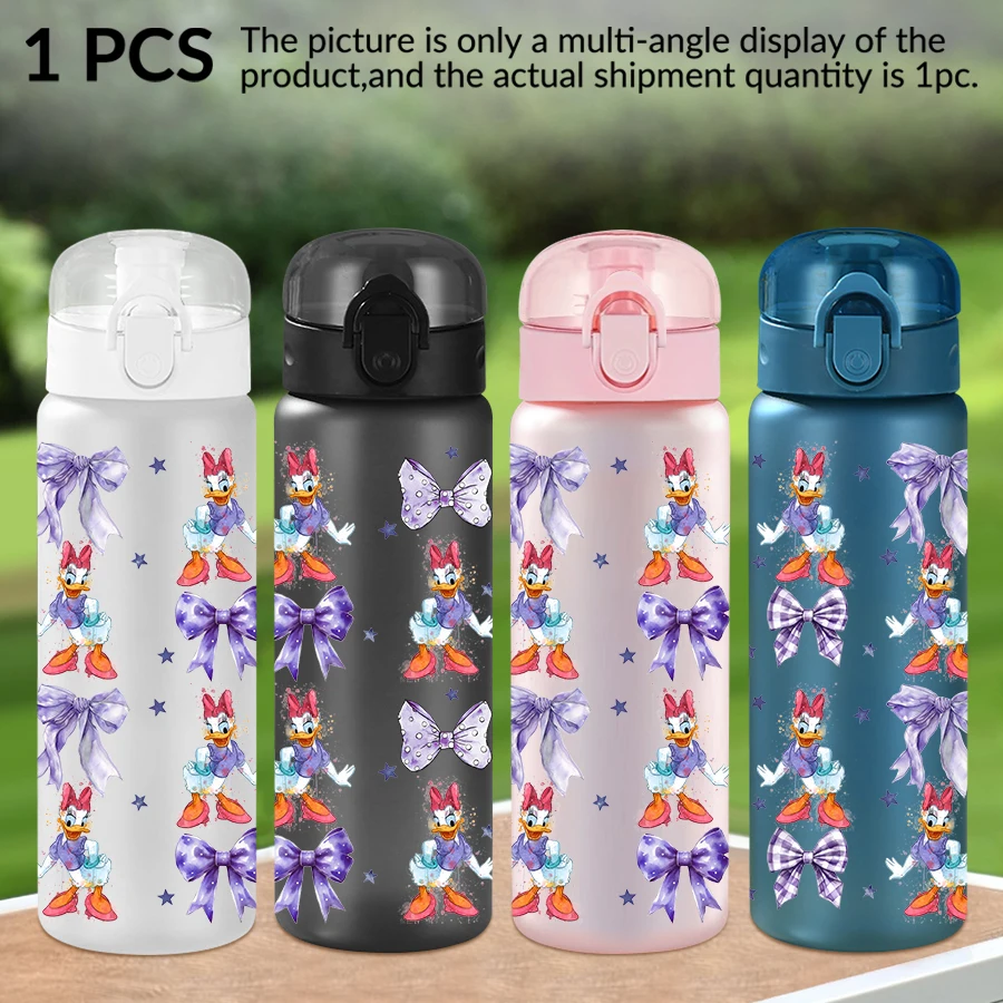 

1Pc Disney Daisy Bow Pattern 26oz Plastic Water Bottle Outdoor Sports Water Cup Birthday/Homecoming Gift