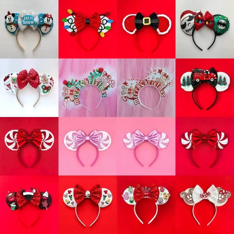 Disney Happy Halloween Hair Accessories Women Festival Bat Mickey Hairbands for Girls Ghost Minnie Mouse Ears Headband Kids Gift