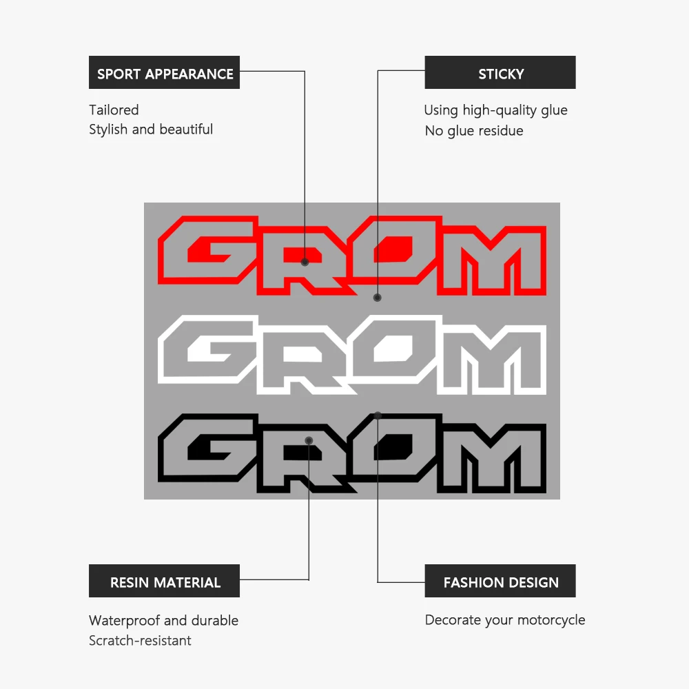 Etiquetas impermeáveis da motocicleta, Decalque para Honda MSX125, Grom MSX 125, 2013-2023, 2017, 2018, 2019, 2020, 2021, 2022