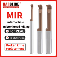 KARBEIDE Carbide MIR Inner Hole Micro Threaded Mills for Small Holes & Turning MIR-3-A60-L15