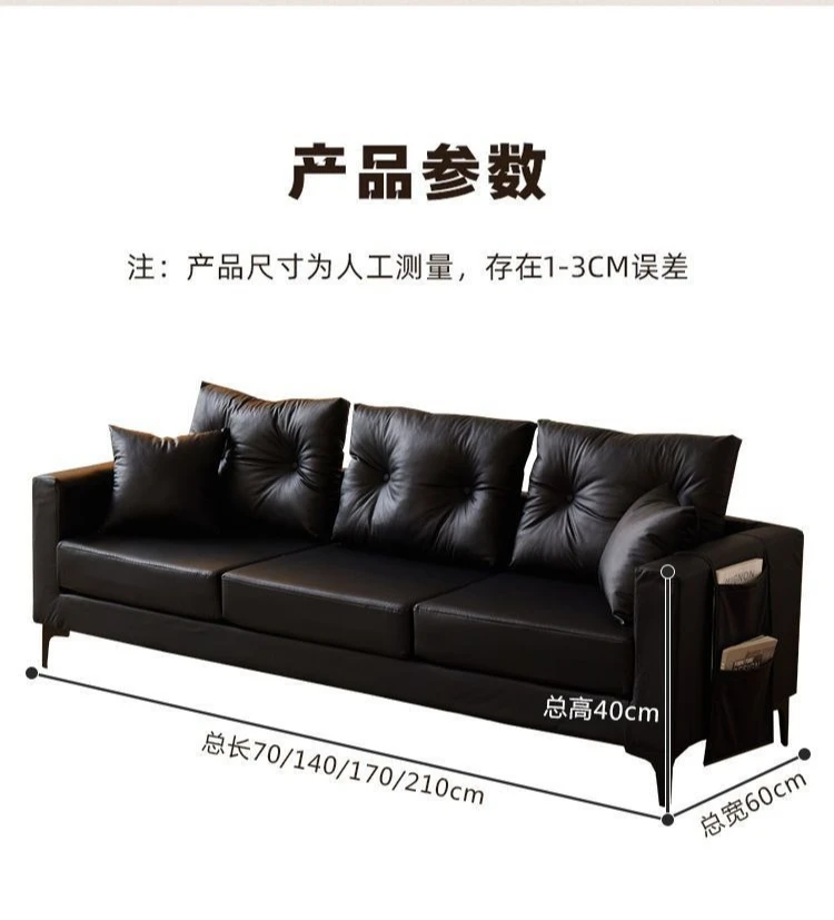 Sofa small apartment double triple sitting area reception living room sofa