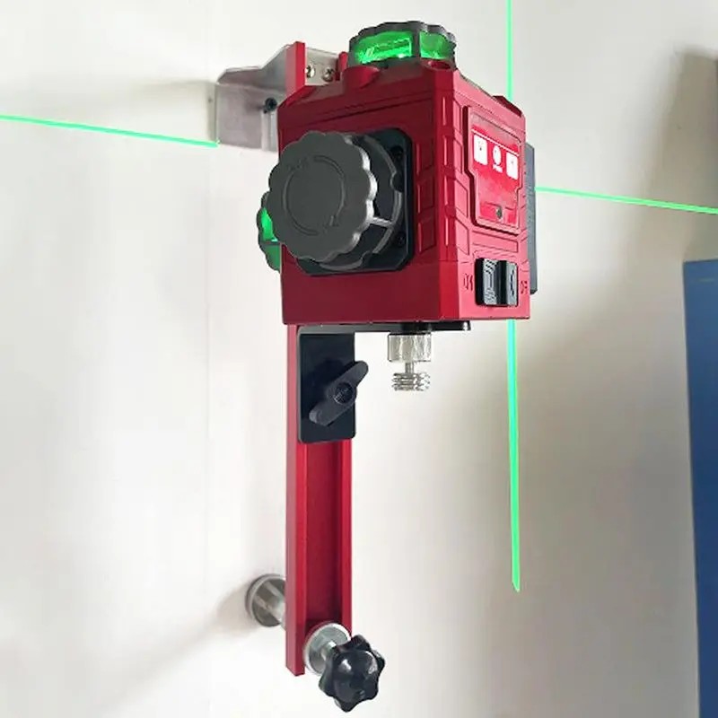 

Universal Laser Level Wall Mount Bracket Ceilin Mount Line Laser Adapter Positioning Holder Adjustab Lifting and Lowering Rocker