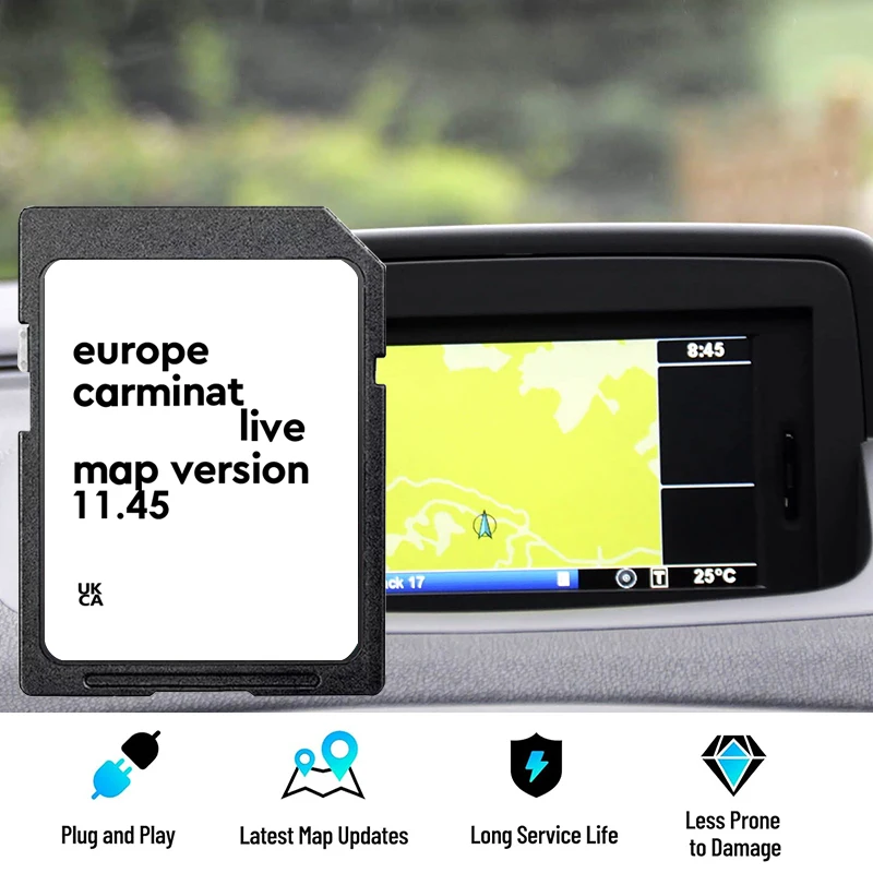 SD Card Update Europe 2025 Maps for Renault Megane Clio Laguna Scenic Car Navigation Carminat Live 11.45 Sat Nav GPS 8201756572