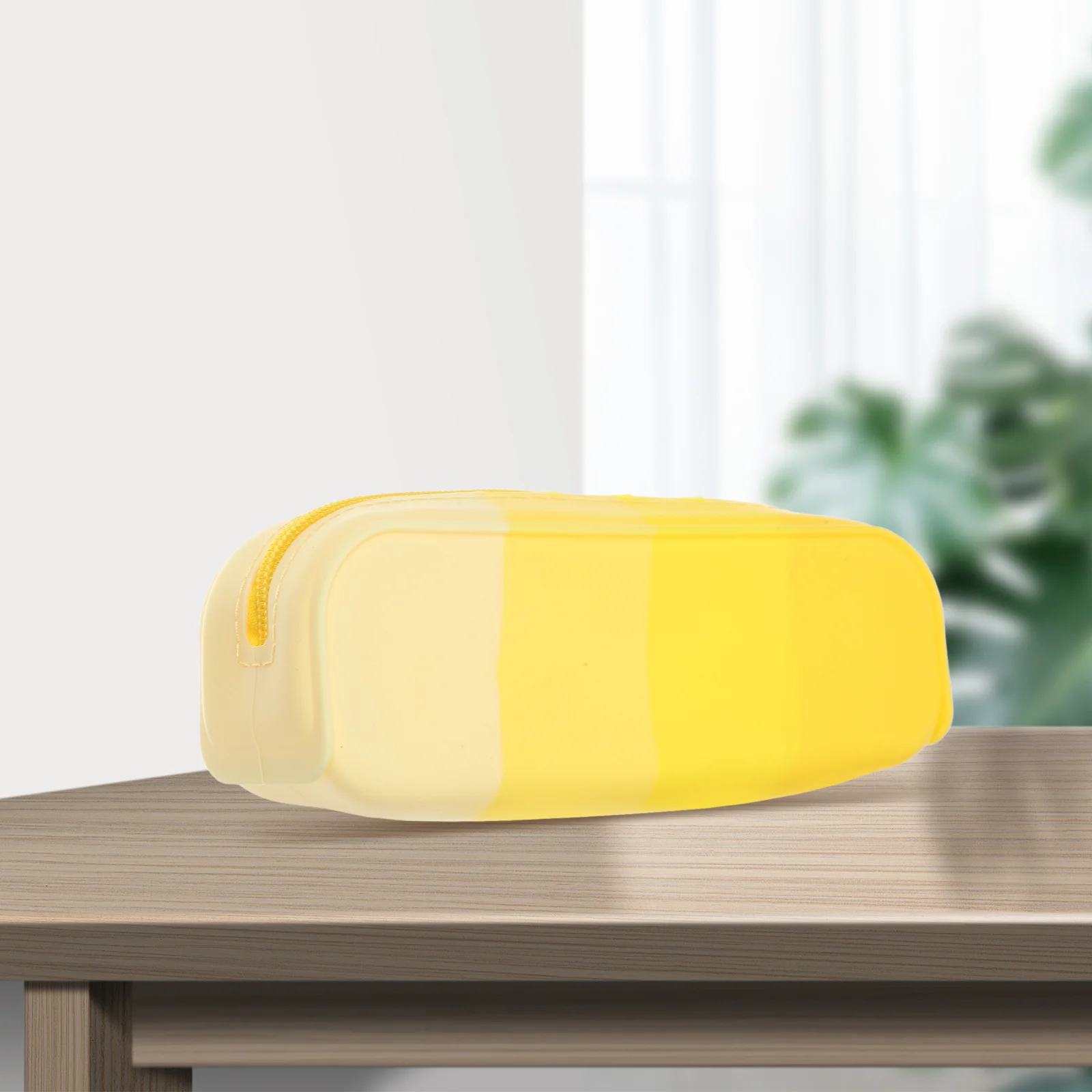 طويل مستطيل سيليكون قلم رصاص الحقيبة سعة كبيرة مقاوم للماء منظم قرطاسية للمدرسة مكتب السفر الجمالية القلم #3