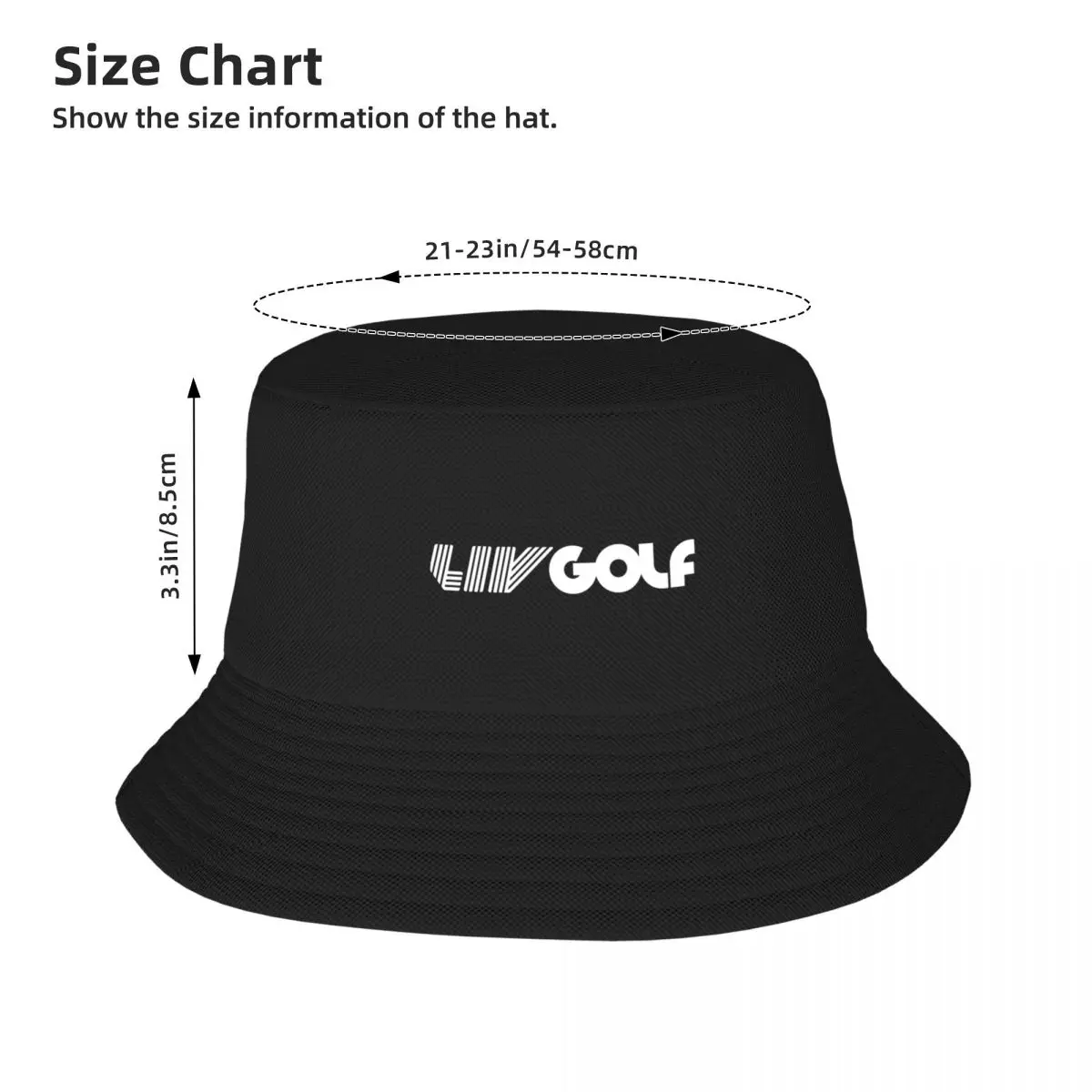 Golf Tournament Liv Bucket Hat Vocation Getaway Headwear Merchandise Fishing Cap for Outdoor Sport