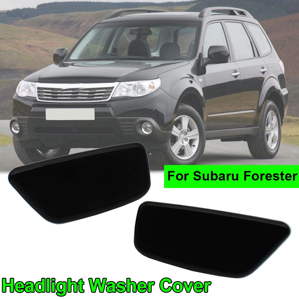 2X L+R Side Car Front Bumper Headlight Headlamp Water Washer Spray Nozzle Cap Cover For Subura Forester 2009 2010 2011 2012