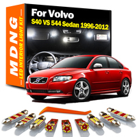 MDNG Canbus For Volvo S40 VS 544 Sedan 1996-2009 2010 2011 2012 LED Interior Dome Map Light Bulbs Kit Car Accessories No Error
