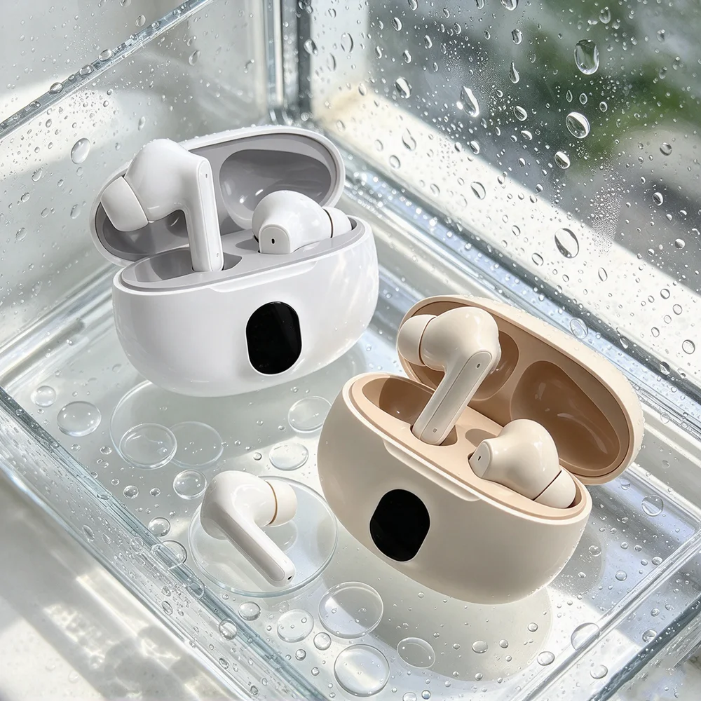 TWS Bluetooth Headphones Wireless Headset Bring Immersive Sound Experience Slim Body Portable Storage for Indoor Activities