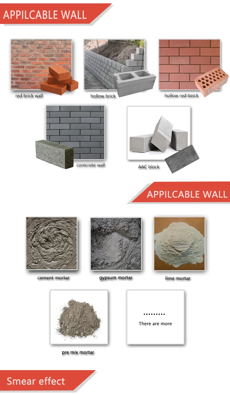New Portable Electric For Home Use For Cement Plastering Automatic Wall Rendering Machine