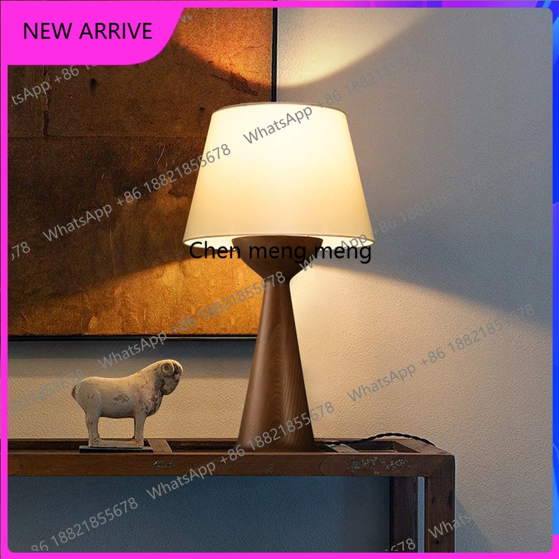 

M85 Black solid wood desk lamp designer creative living room study decoration atmosphere bedside lamp