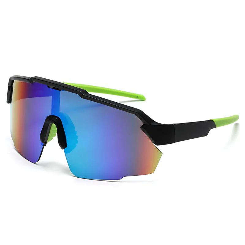 

New cycling sports fishing sunglasses fashion colorful men's one-piece sunglasses outdoor 9058