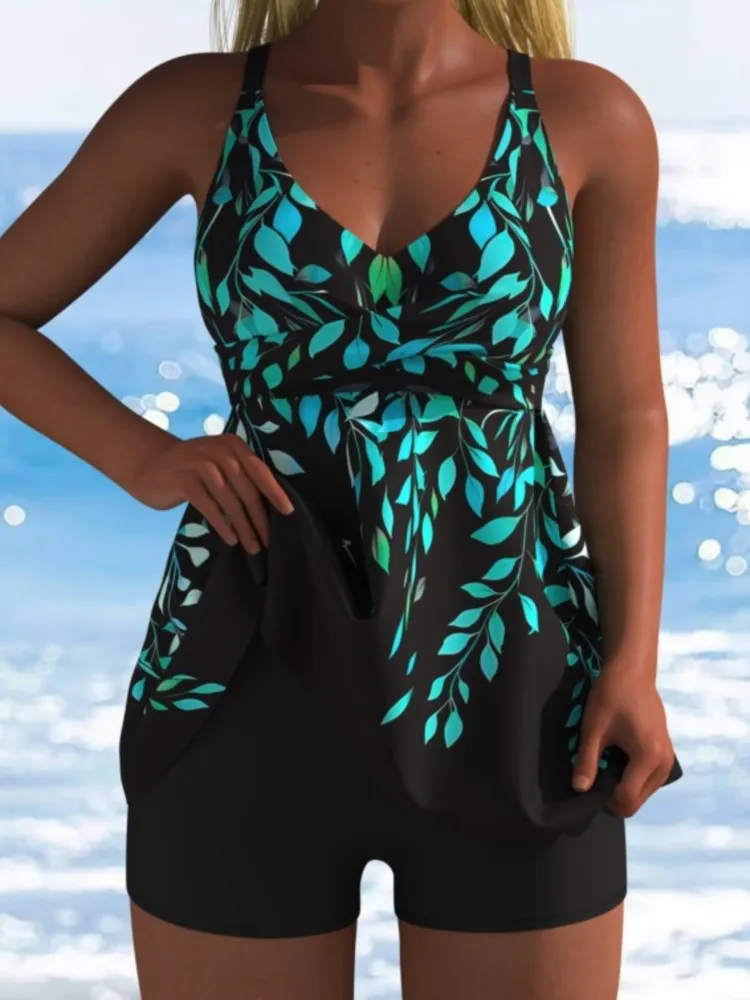 New High Waist Swimwears Tankini Set Sexy Swimsuit Women Summer Bathing Suit Bikini Set Long Sleeve Beach Swimming Suit Female view 5