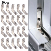 20pcs T Slot Aluminum Profile L-Shape Brackets Series Inside Hidden-Bracket With Screws For Aluminum Profile