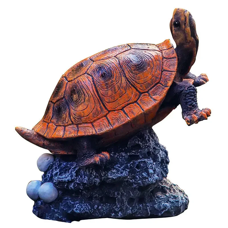 

Оригинальное креативное имитация черепахи, украшение для улицы, сада, двора, бассейна, аквариума, китайское украшение, подарок