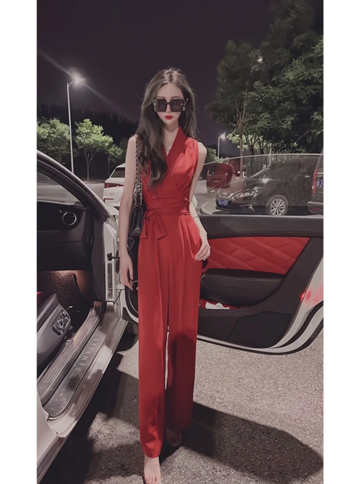 Summer Casual Faionable V-Ne Svel T-irt Onesie Two-Piece Set Women's Clothing Ele Youthful Brand New 2023