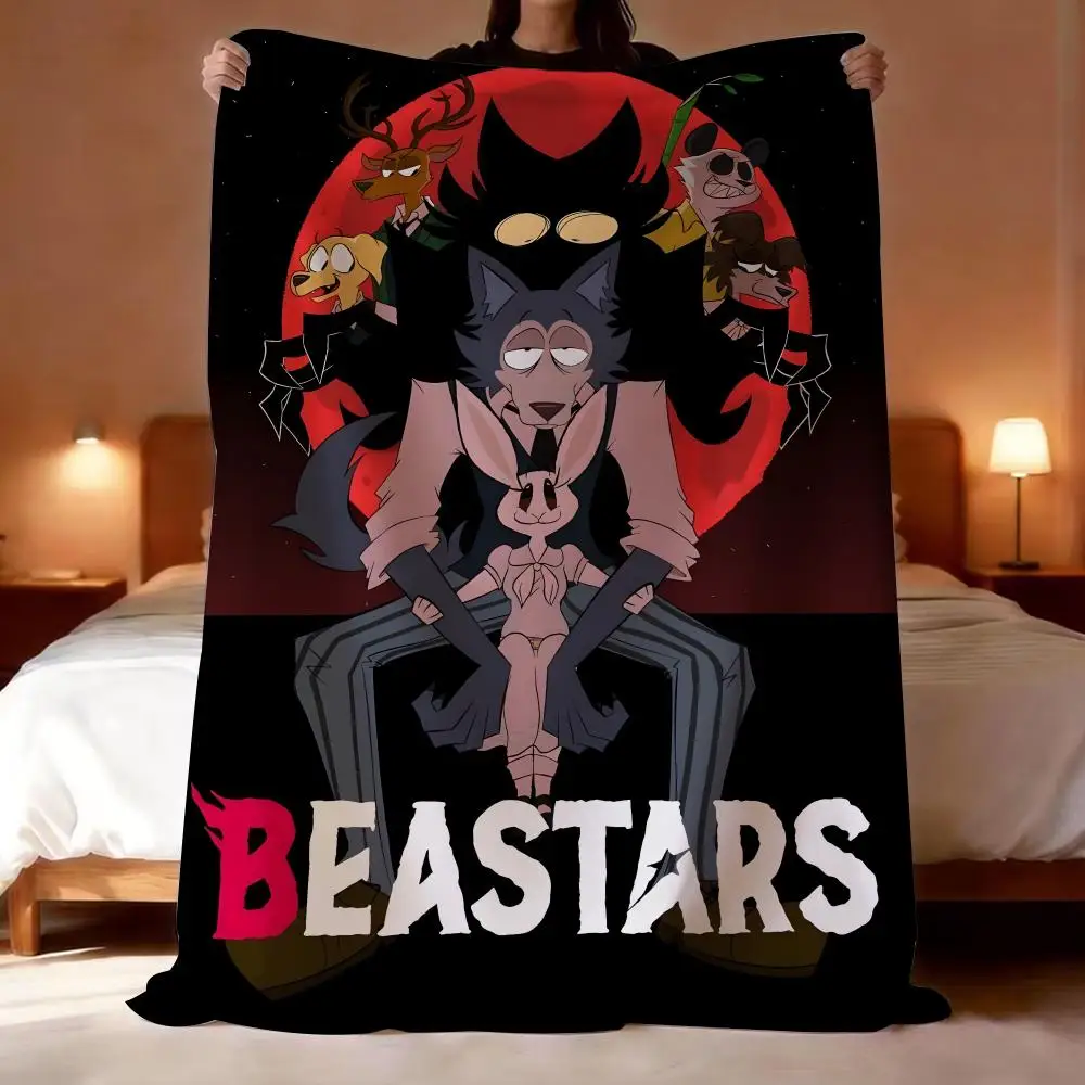 Anime Beastars Throw Short Plush Throw Blanket Soft Skin-Friendly Multi-Scene Home Office