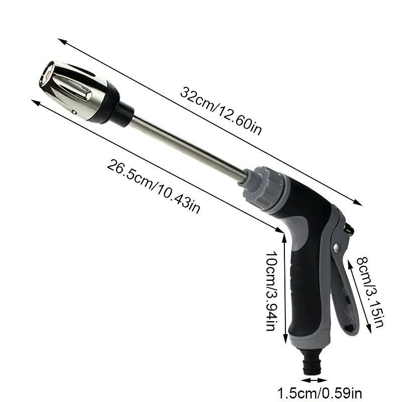 Pistolet na wodę pod wysokim ciśnieniem do myjnia samochodowa 3/4 w ogrodzie, końcówka zraszająca do węża podlewanie ogrodu, urządzenia do