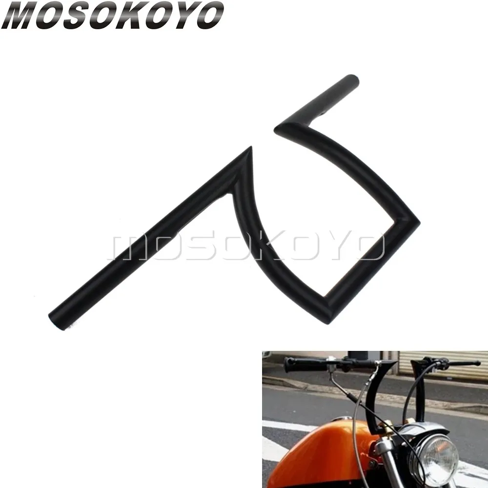 

25 мм 1 "мотоциклетный трекер, руль Drag Z Bar для Harley 1200 883 Iron 48 Street Glide Honda Yamaha Suzuki Custom Cafe Racer