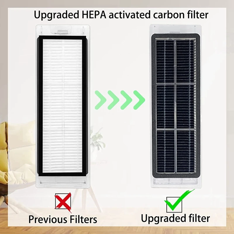 Запасные части для Xiaomi Roborock S4 S5 S6 S6 E4 E20 E25 E35 S50, роботизированный пылесос, основная боковая щетка, фильтры Hepa