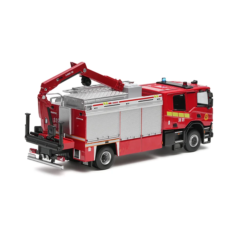 

MASSDI 1/64 Scale Rescue Fire Truck Special Vehicles Car Model Collection Piece Decorative Item