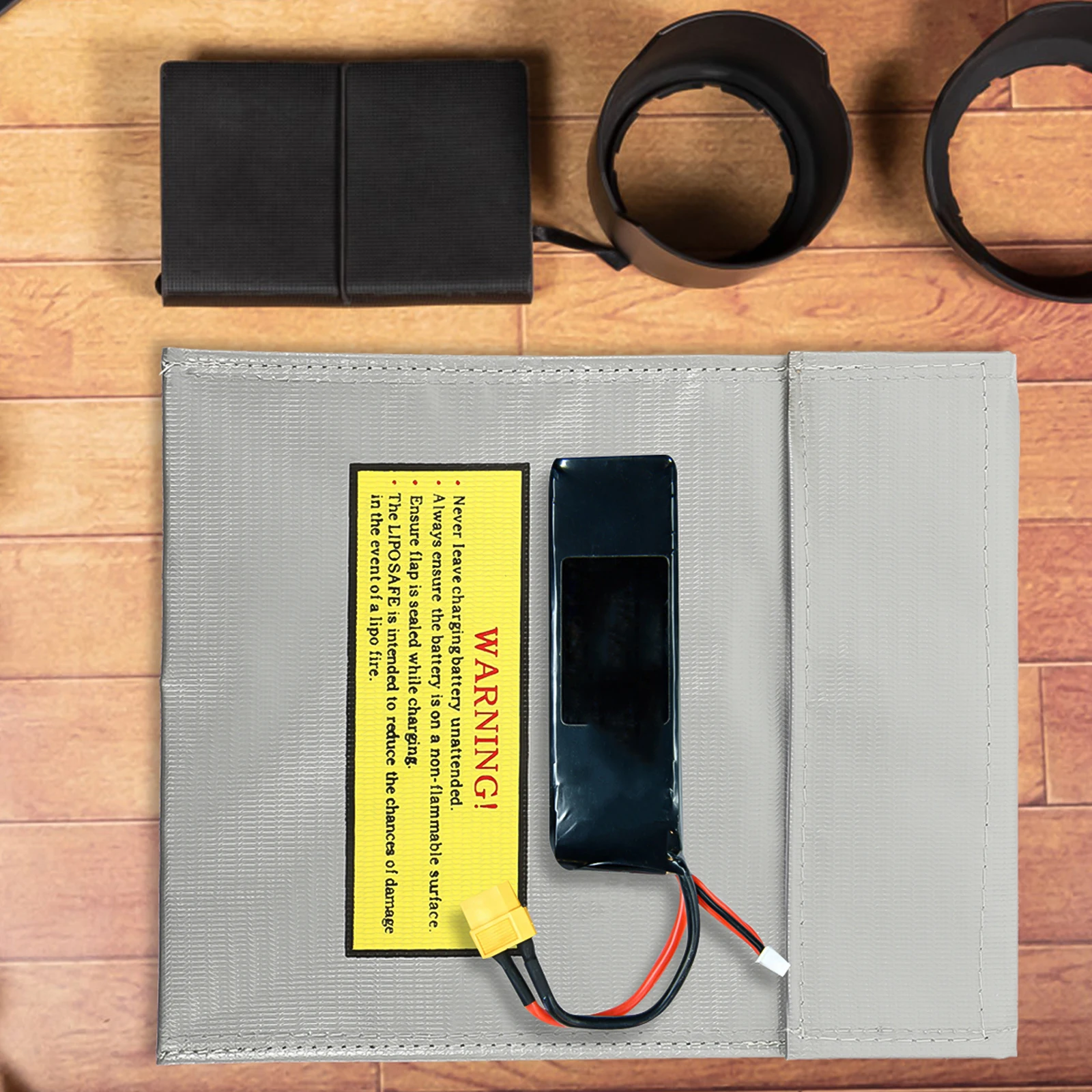 

18x23cm Lipo Protection Bag Silver Fireproof Fiber Safe Storage Pouch For Home Workshop Use Safety Sack