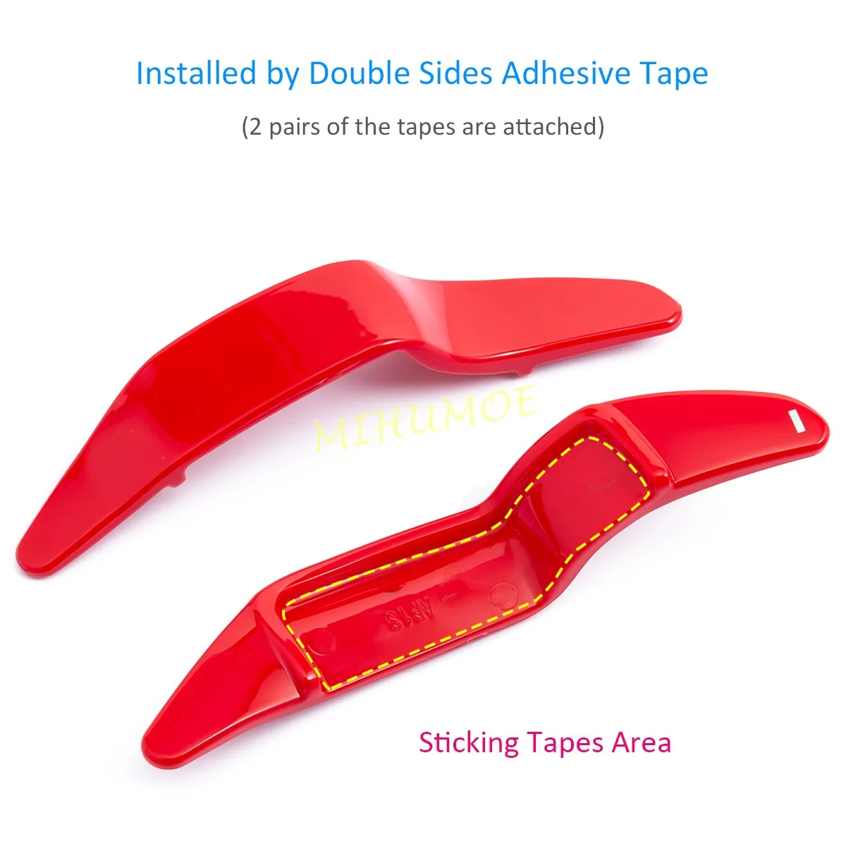 Glossy Red Steering Wheel Paddle Shift Extension For Mini Cooper S SD JCW Countryman Clubman Roadster Paceman R56 R57 R58 R60