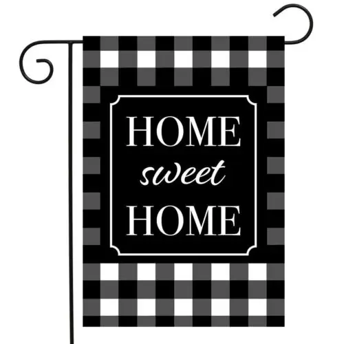 Briarwood Lane - Home Sweet Home Checkers Spring Garden Flag - GFBL-G01284