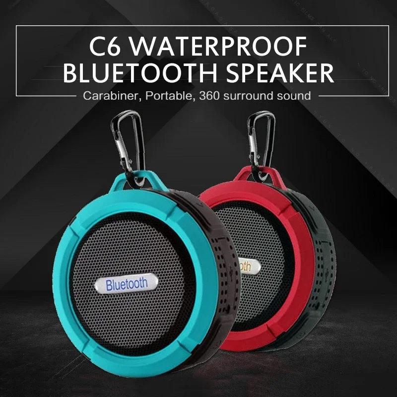Waterproof Shower Mini Outdoor Portable Wireless Bluetooth Speaker with Calls Handsfree and Suction Cup Plastic