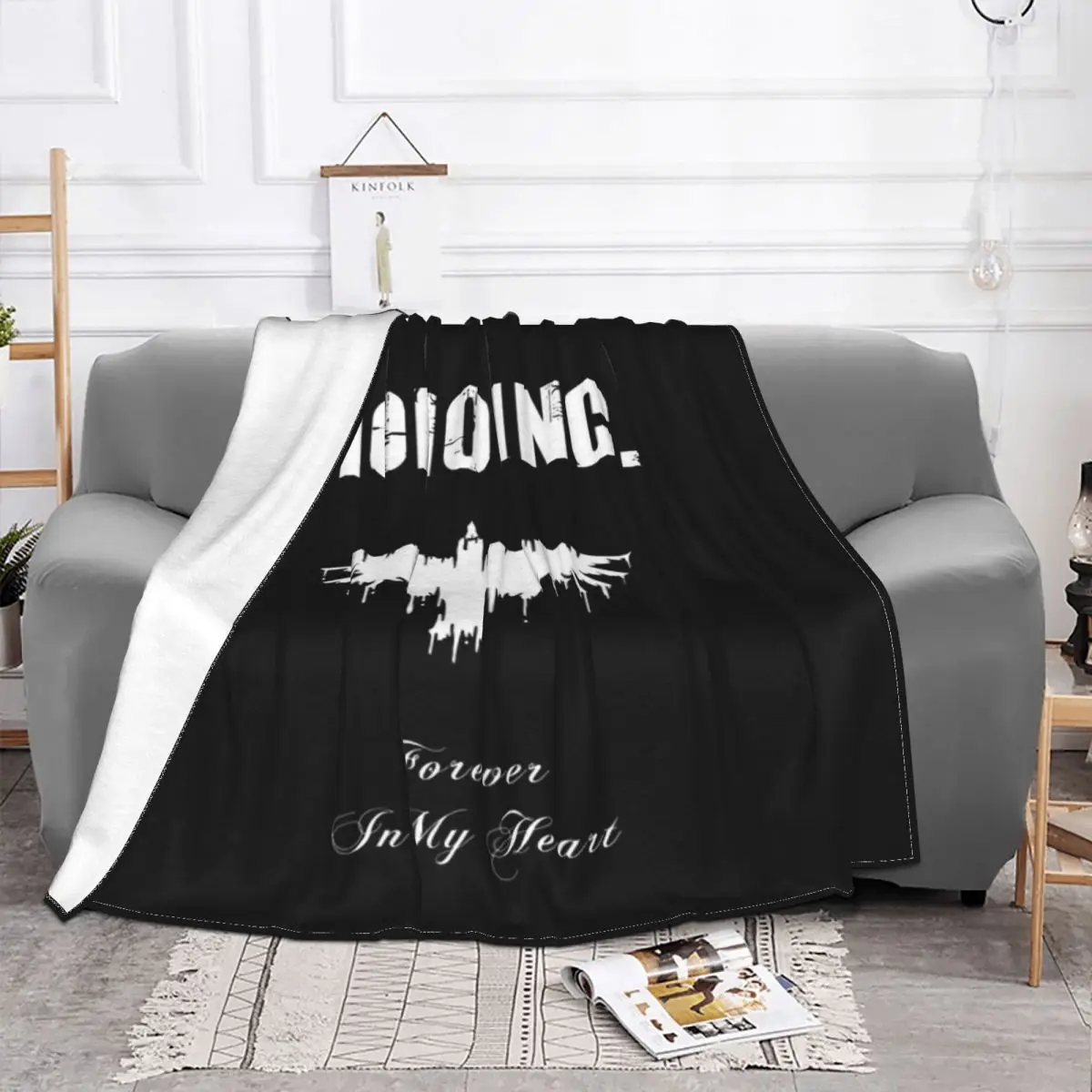 Mono Inc Forever In My Heart Plush Knee Blanket Blankets & Throws Home And Decoration Throw Blanket