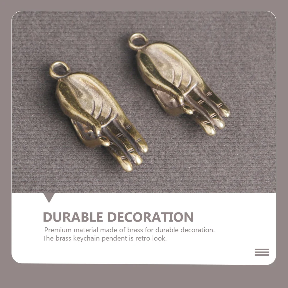 

3pcs Brass Pendant Vintage Sculpture Lucky Coin Brass Craft Metal Craft DIY Jewelry Accessories