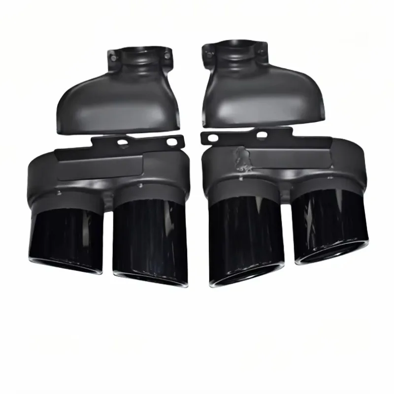 

2019-2024 для Audi A6 A7 C8, обновленная насадка для глушителя из нержавеющей стали черного цвета для S6 S7, продукт премиум-класса