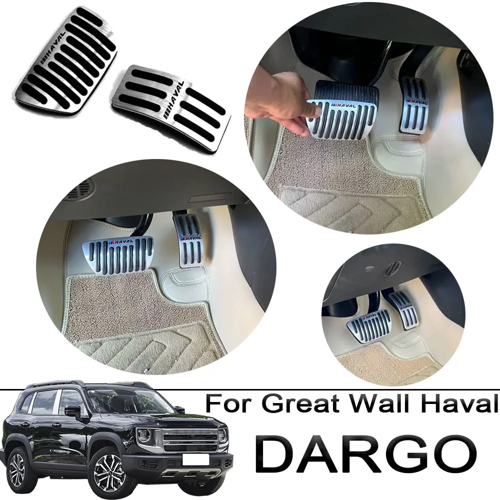 

Anti-Slip Foot Rest Dead Brake Gas Accelerator Pedal Pad Cover Glove For Great Wall GWM Haval DARGO 2020-2024 Cab pedal