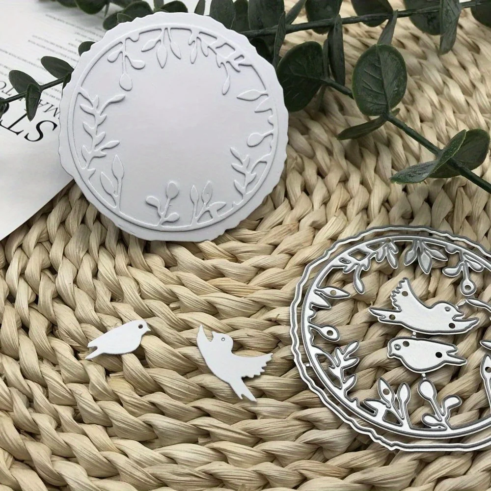 1pcs Piggy Craft metal cutting dies cut die mold bird grass ring decoration Scrapbook paper craft blade punch stencils dies