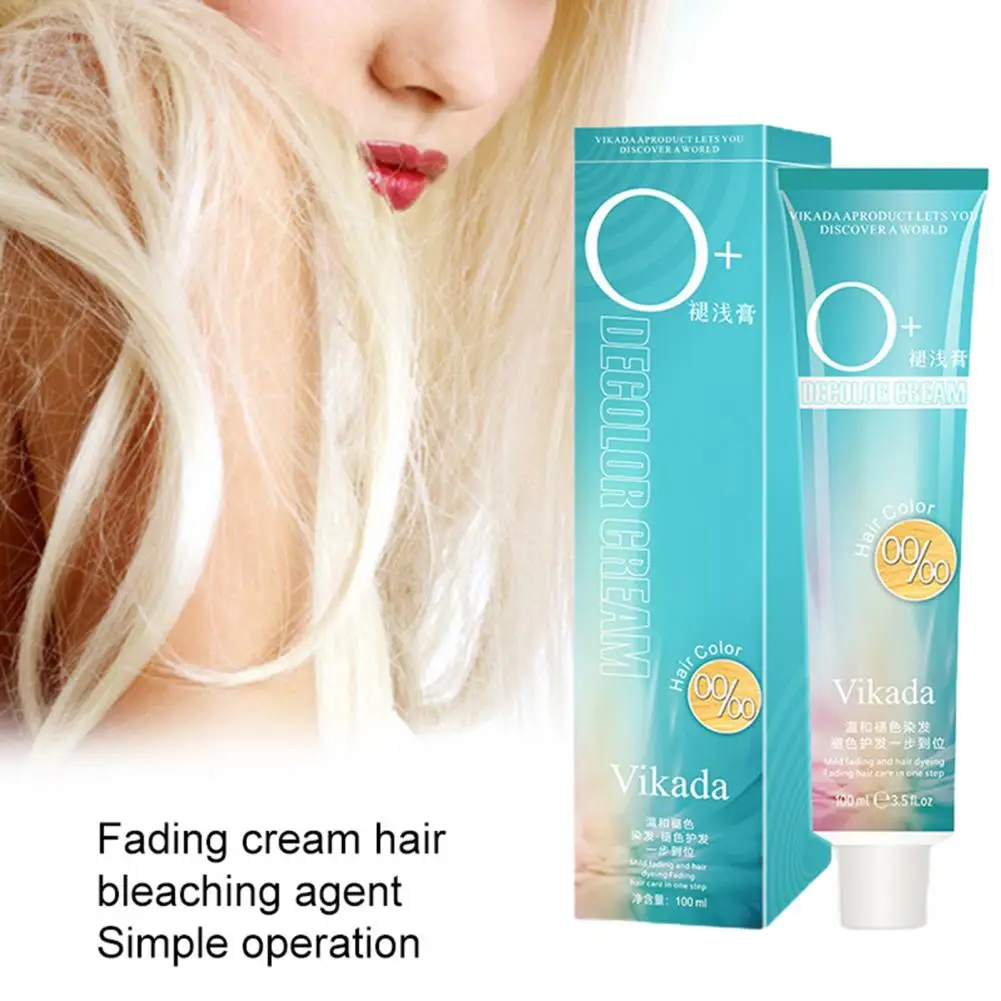 

2Pcs Exquisite Hair Bleach Agent Healthy Hair Fading Agent Efficient Hair Dye Color Brighten Bleach Cream Brighten Hairs