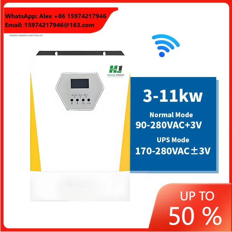 EU Stock 6.2KW Dual Output 6200VA Solar Power Inverter MPPT Control 48V 6KW Hybrid Solar Inverter Split Phase